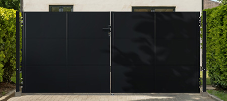 Δίφυλλη αυλόπορτα ατσάλι